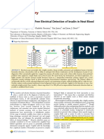 Ultrasensitive Label Free Electrical Detection of Insulin in Neat Blood