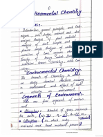 Environmental Chemistry... Complete Notes... 6th Semester... Danish Bukhari... 03001113264