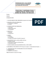 Estructura de Planificación de Trabajo de Especialización. 2021