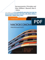 Test Bank For Macroeconomics Principles and Policy 14th Edition William J Baumol Alan S Blinder John L Solow