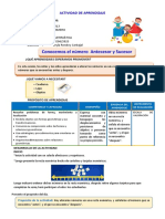 D2 A2 Sesion Mat. Conocemos El Número Antecesor y Sucesor