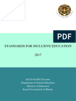 Standards For Inclusive Education, 2017