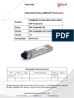 1000BASE TX1550nm/RX1310nm 40KM SFP Transceiver