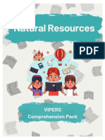 Free Natural Resources Stage 5 - Comprehension Pack