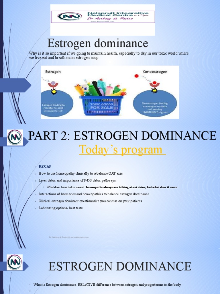 Estrogen Dominance Part 2 Therapeutics | PDF | Luteinizing Hormone ...