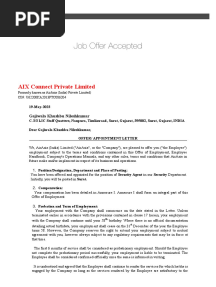 Offer Letter Air Asia