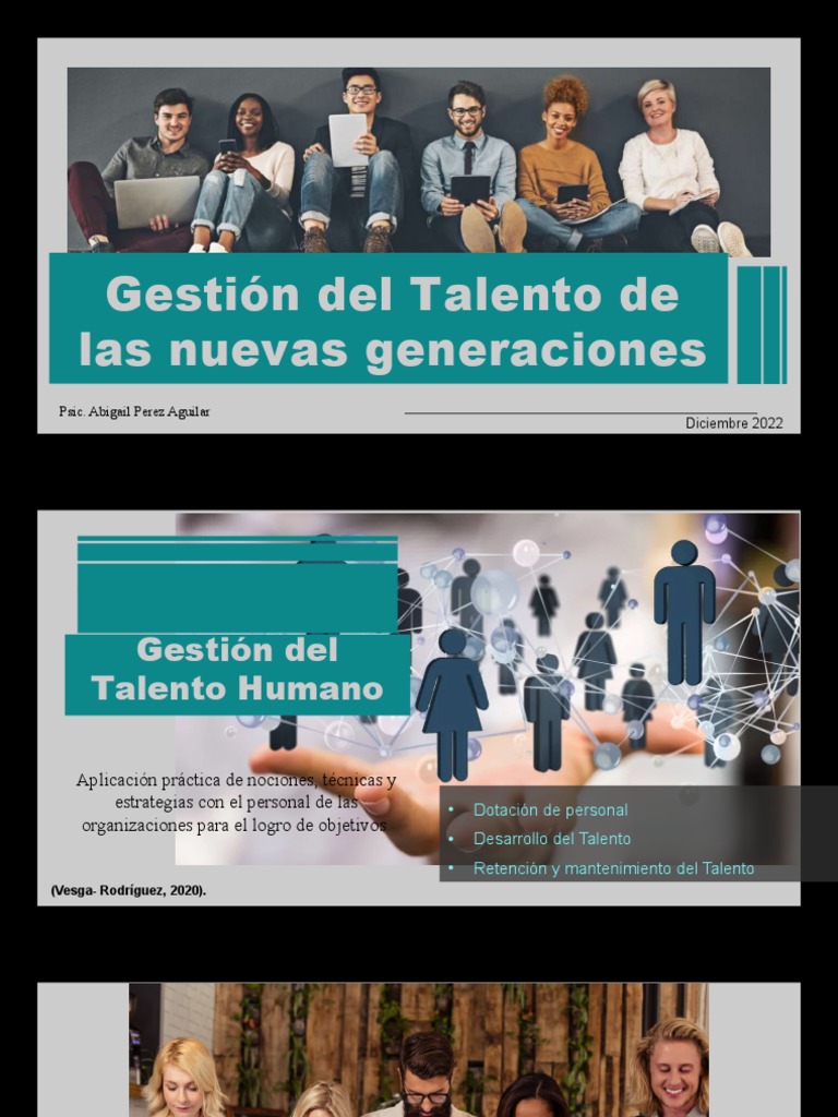 Gestión Del Talento Humano para Las Nuevas Generaciones | PDF | Gestión ...