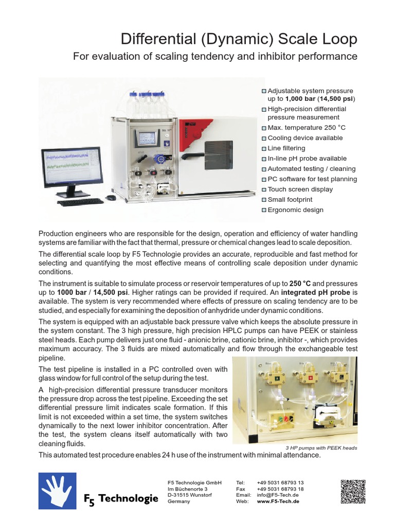 Dynamic Scale Loop for Water Systems | PDF | Pressure Measurement | Pump