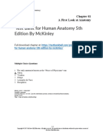 Test Bank For Human Anatomy 5th Edition by Mckinley