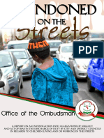 Report by Ombudsman-Abandoned On The Streets