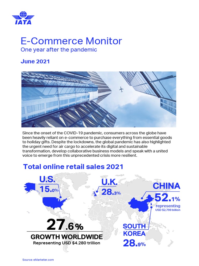 202106_IATA_e-commerce-monitor-q2 | PDF | E Commerce | Internet Of Things
