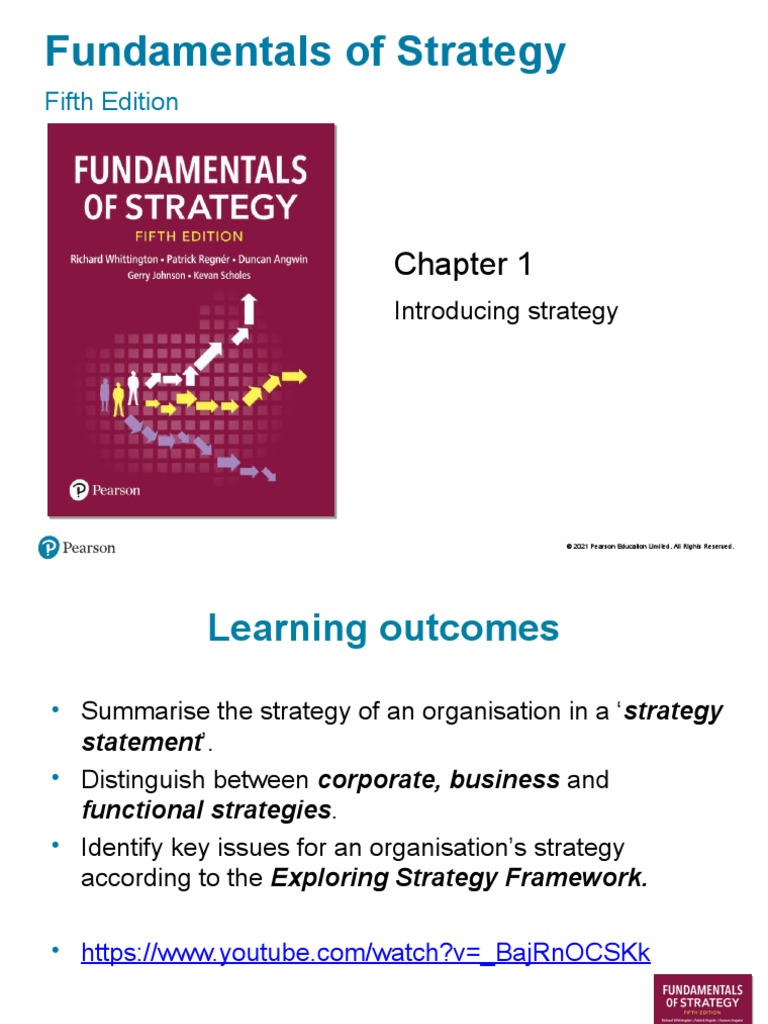 Chap 1 Introducing Strategy Pdf Strategic Management Strategic