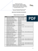 Resultado Provisorio Inscricao - Edital 02 - 2023 DACE - PROEAC