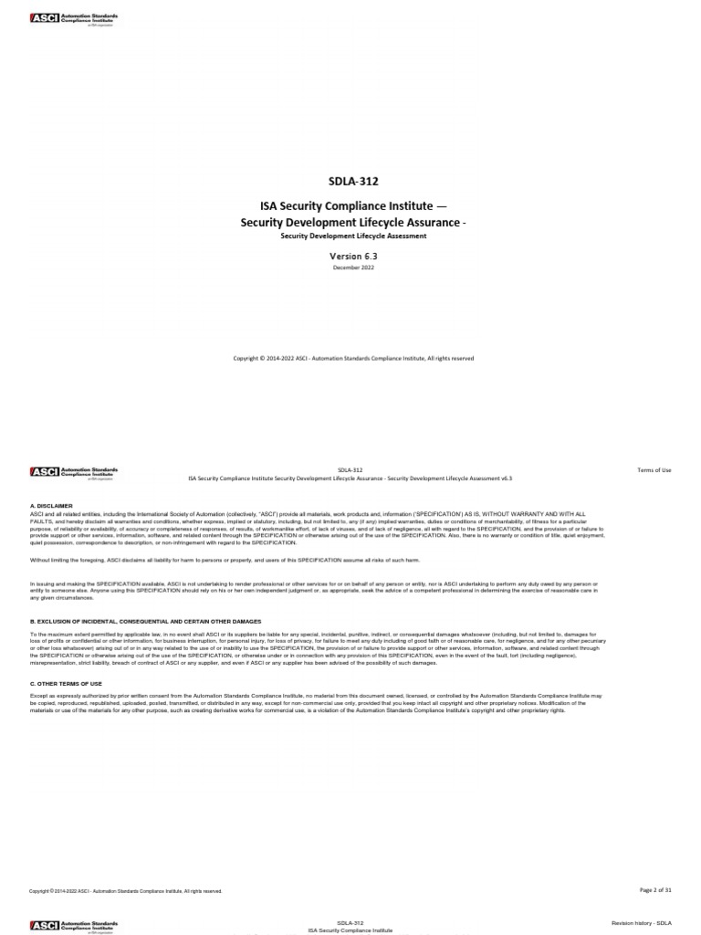 SDLA-312 Sec Dev Lifecycle Assess(v6_3) | PDF | Damages | Verification ...