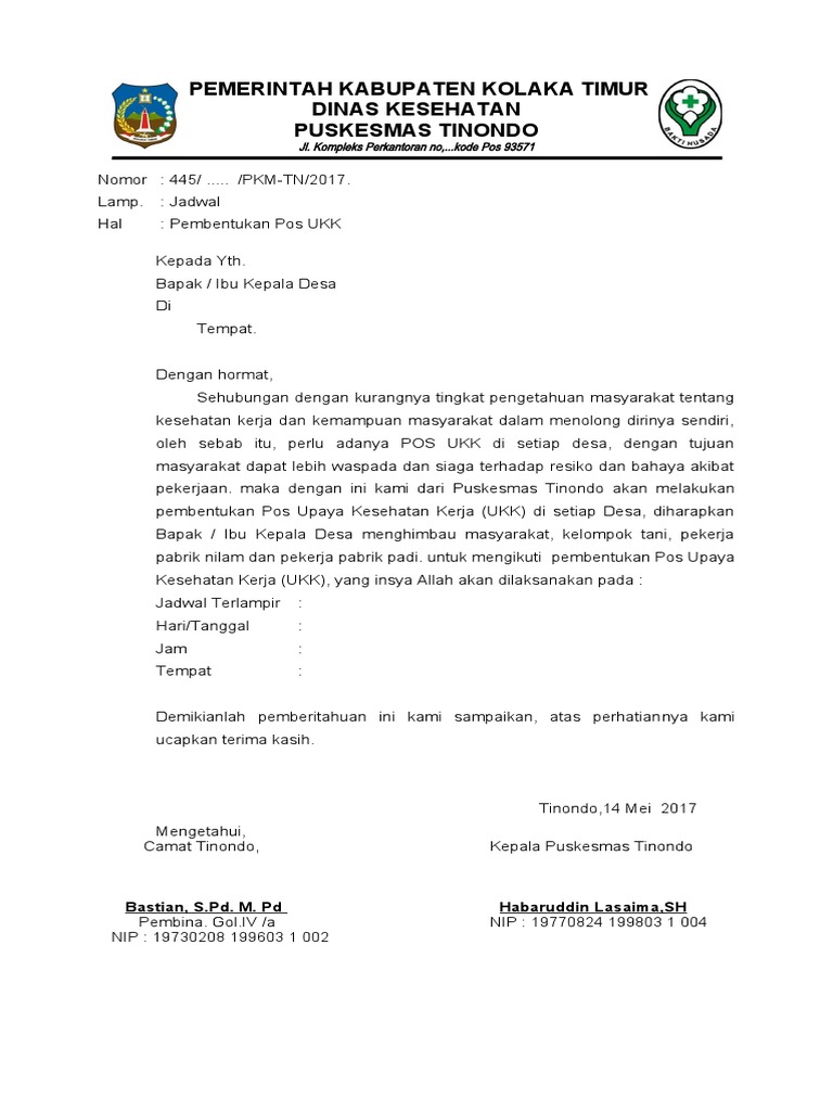 surat pos ukk | PDF