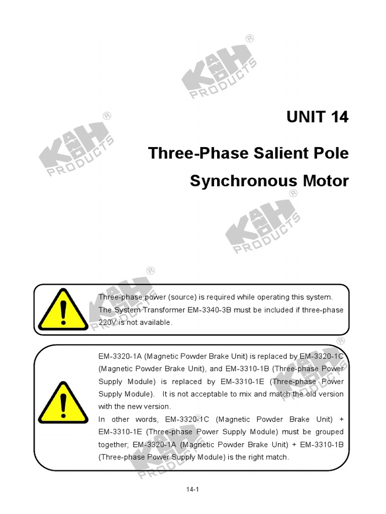 15 Unit14 | PDF | Electric Motor | Switch