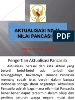 Pertemuan 14 Aktualisasi Nilai-Nilai PANCASILA