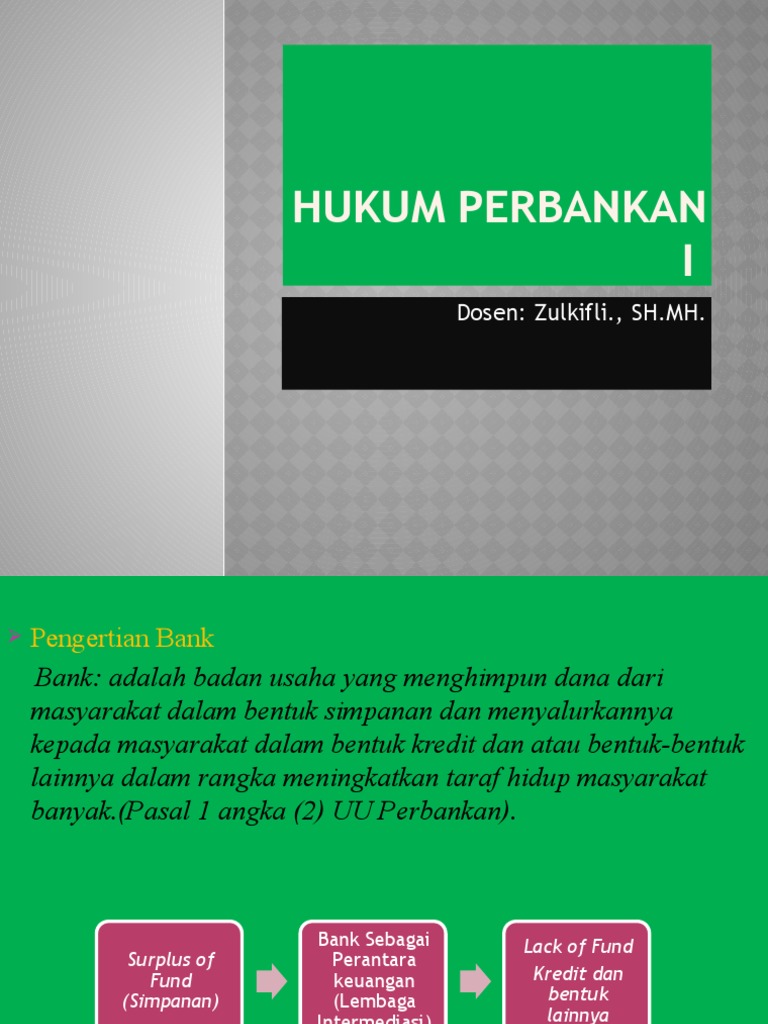 Hukum Perbankan Power Point Pdf