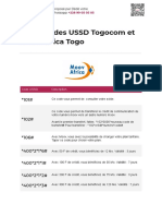 Voici La Liste Des Principaux Codes USSD Disponible Chez Les Opérateurs Téléphoniques Au Togo.