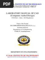 Laboratory Manual of CAD