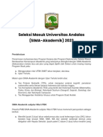 Seleksi Masuk Universitas Andalas (SIMA-Akademik) 2023