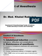 1b. Conduct of Anesthesia