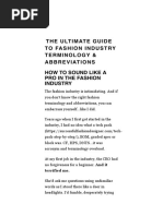 Fashion Terminology + Abbreviations (FREE PDF Download)