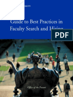 Best Practices Faculty Search Hiring