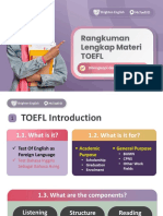 Rangkuman Lengkap Materi TOEFL (Basic Level)