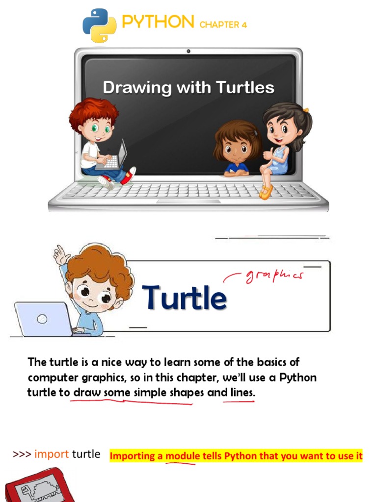 PYTHON CHAP 4 - Drawing With Turtles | PDF | Teaching Methods ... image.