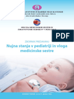 Nujna Stanja V Pediatriji in Vloga Medicinske Sestre 2016