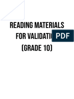 Grade 10-For Validation