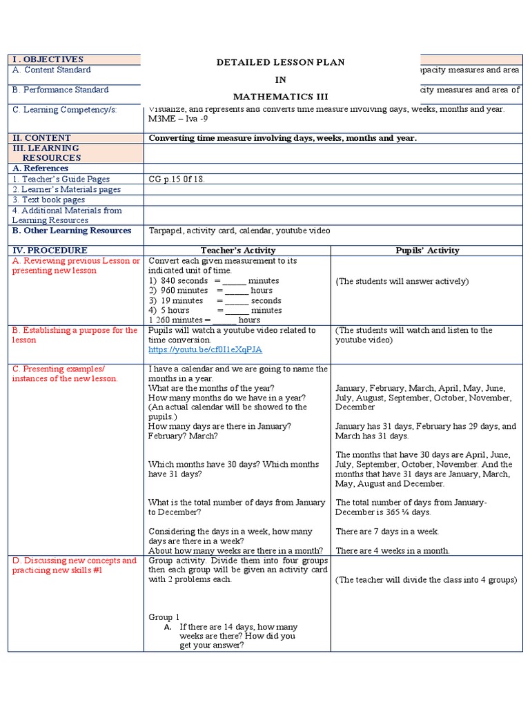 Gerald Lesson Plan | PDF | Lesson Plan | Learning