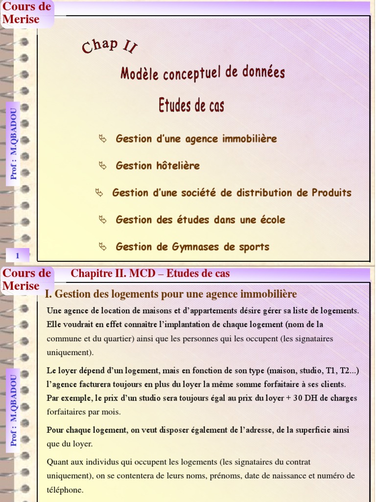 Exemple de méthode Merise en gestion | PDF | Inventaire | Facture