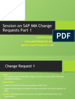 Sessions On SAP MM Change Requests Part 1