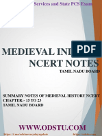 Medival History Notes Tamilnadu 