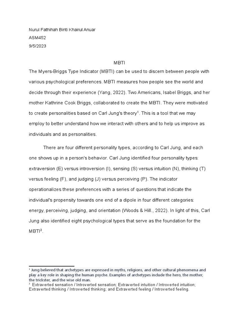 Understanding MBTI Personality Types | PDF | Social Science | Self ...