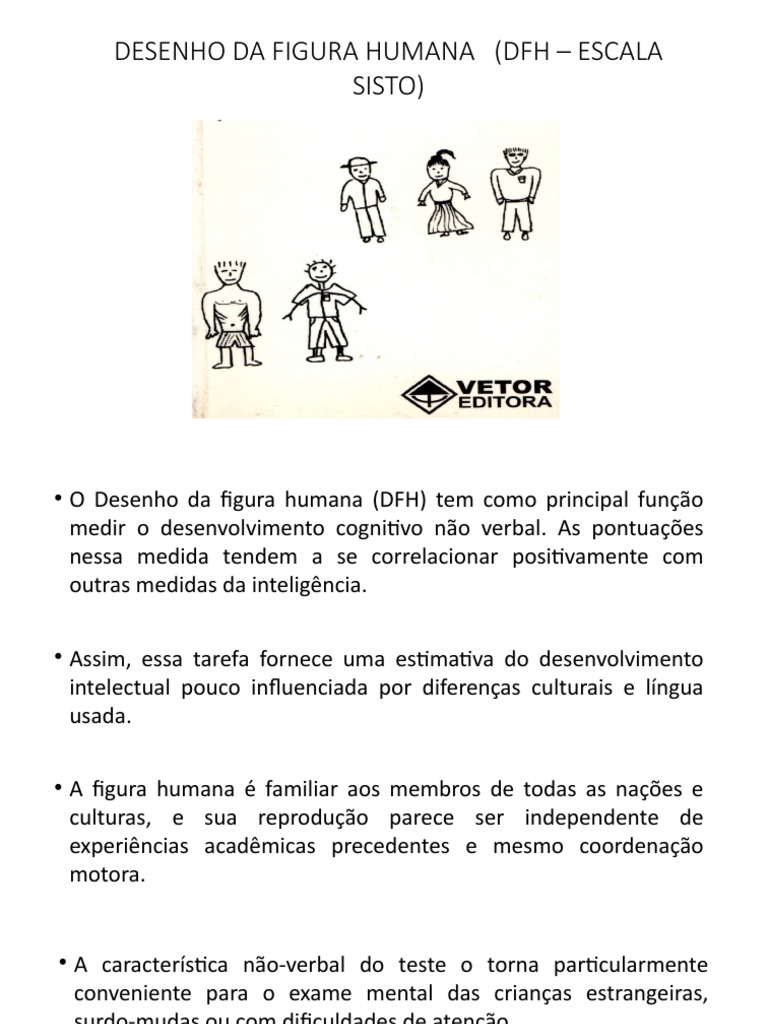 DFH - Desenho da Figura Humana - Escala Sisto | PDF | Humano | Desenho
