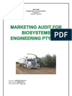 Marketing Audit-Biosystems Engineering.