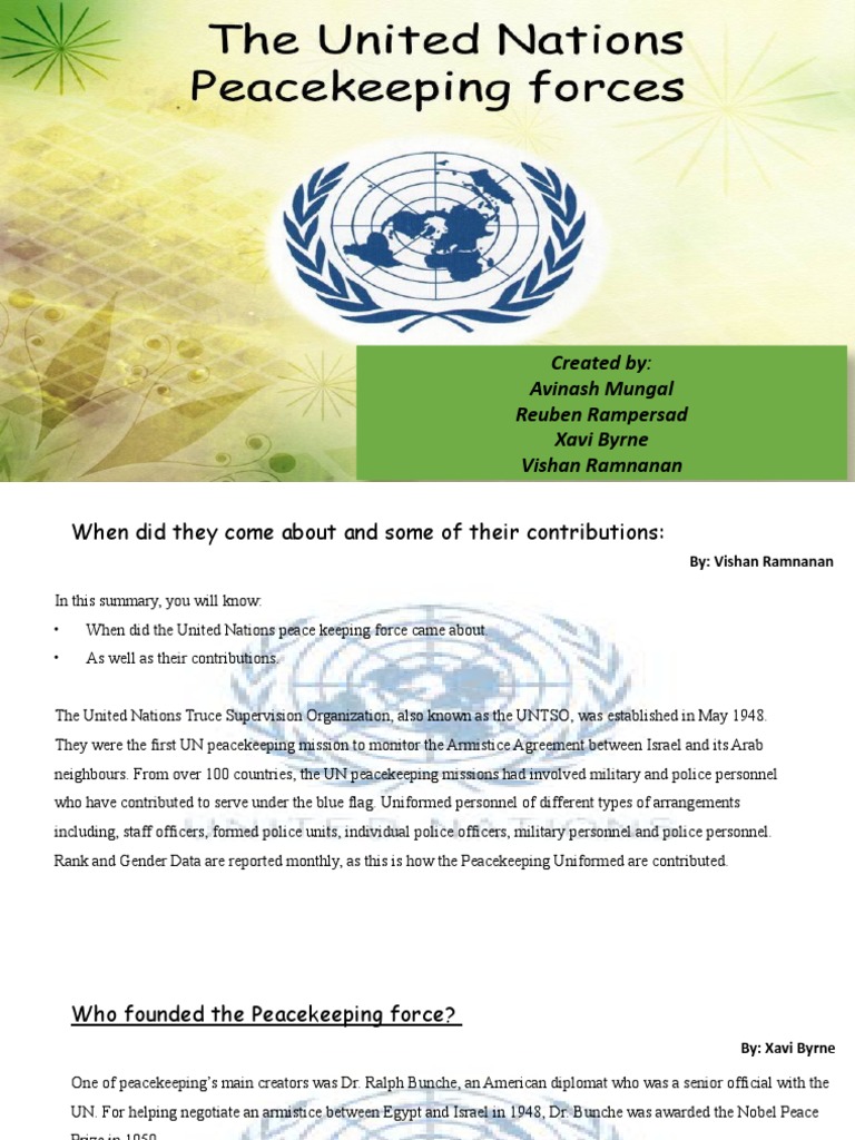 UN Peace Keeping Force | PDF | Peacekeeping | World Politics