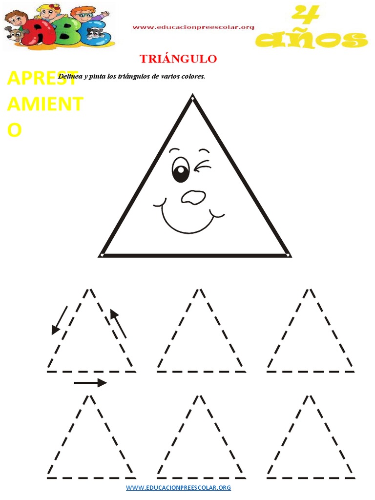 Figura Geometrica Del Triangulo para Niños de 4 Años | PDF