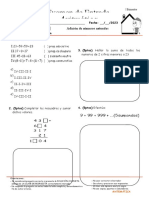 Aritmética: Examen de Entrada