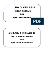 Format Juara Kelas