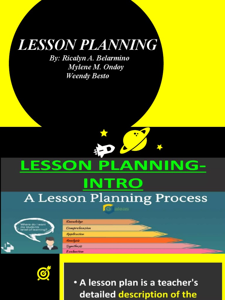 Lesson Planning | PDF