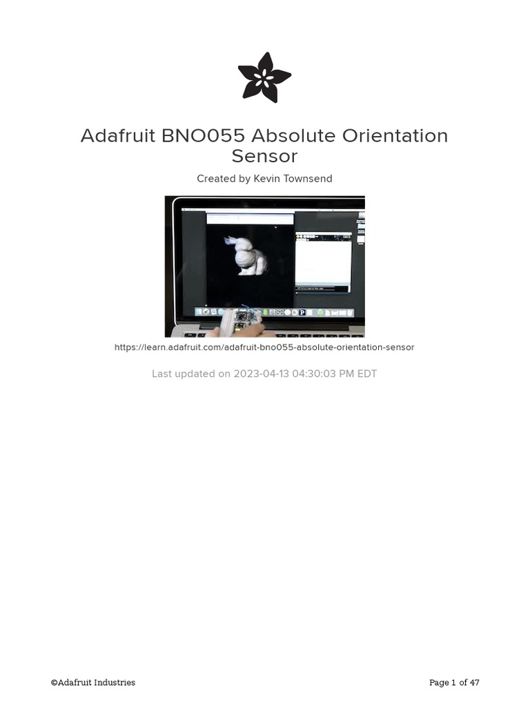 adafruit-bno055-absolute-orientation-sensor | PDF | Arduino | Computer ...