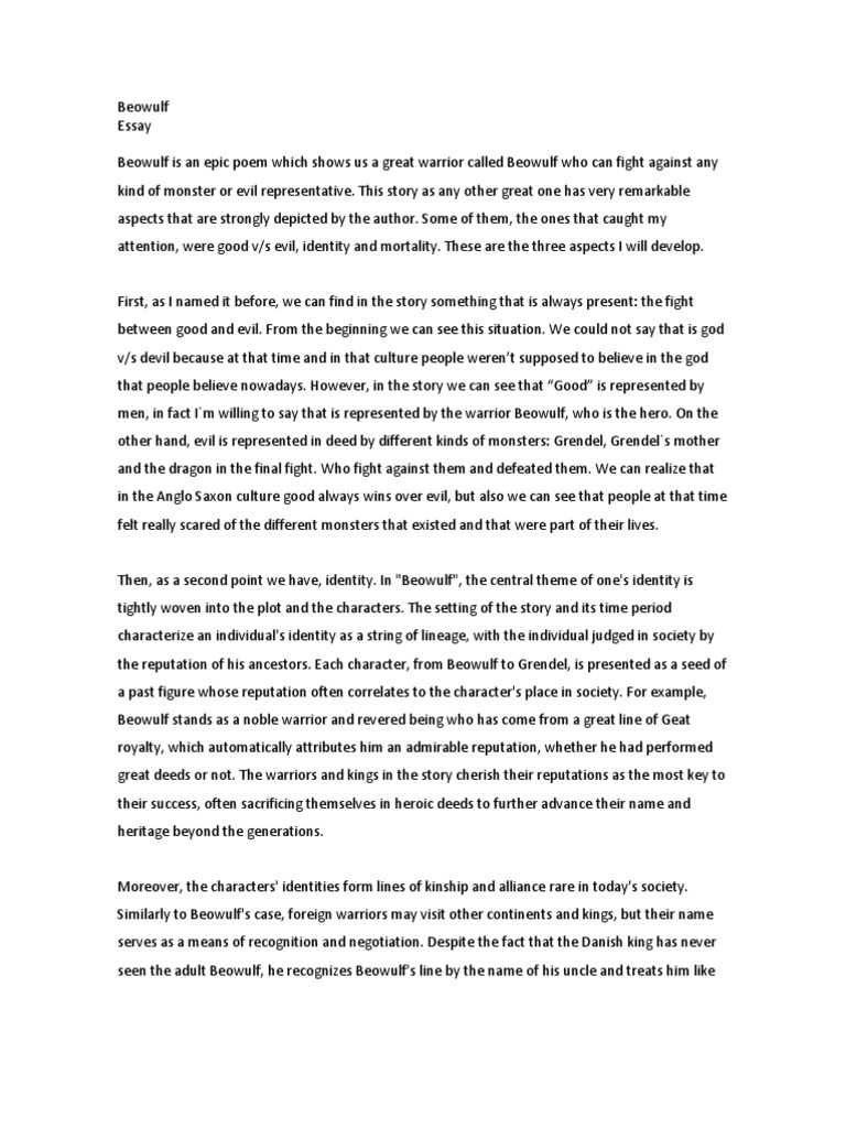 a heroic act essay