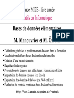 Bases de Donnees - Implementation Avec Access