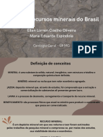 Principais Recursos Minerais Do Brasil
