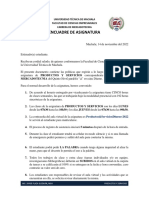 Encuadre de Productos y Servicios - Quinto A Diurno Mercadotecnia-2022-2