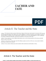 The Teacher and The State